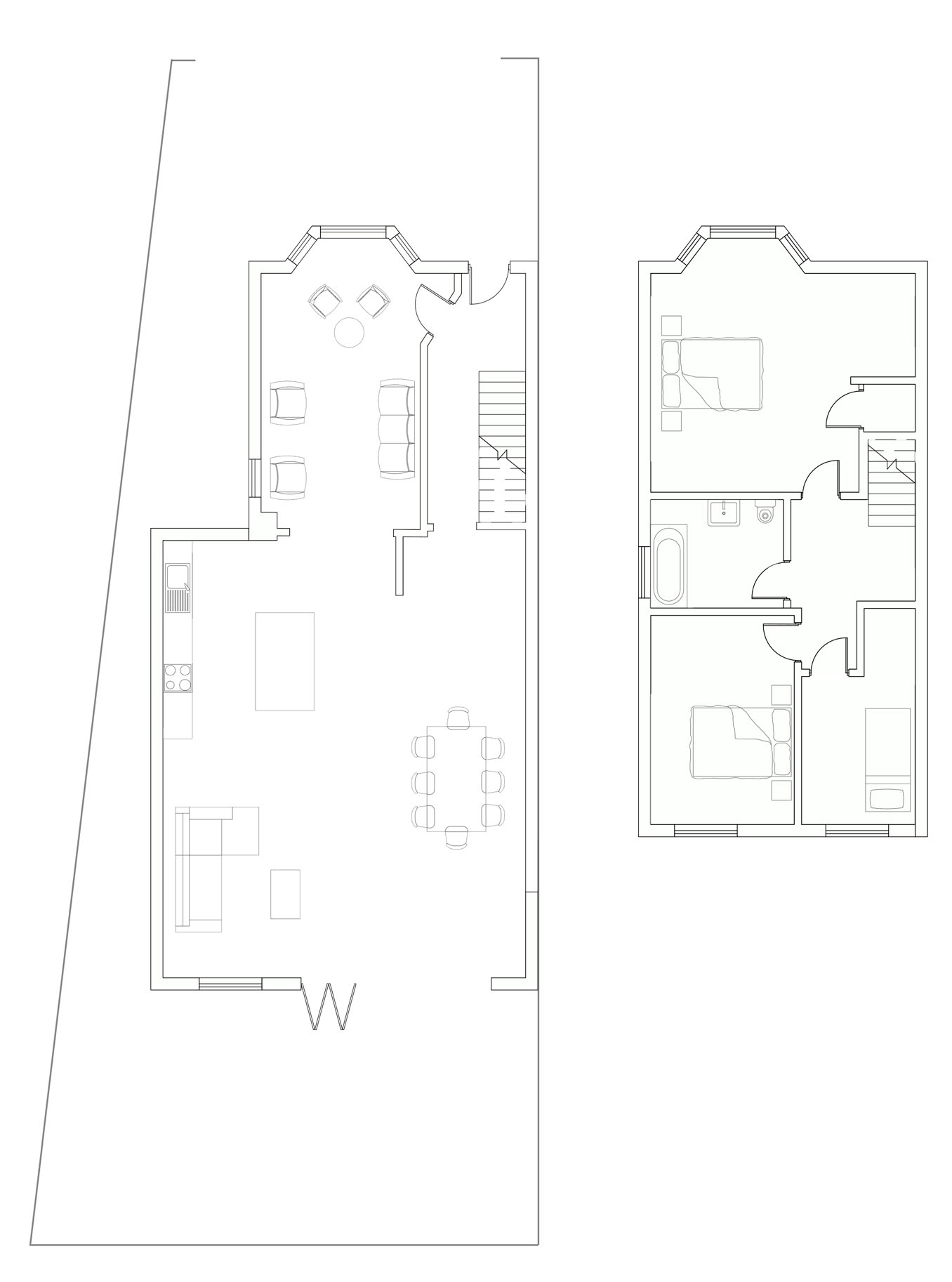 side return extension floor plan